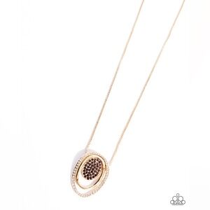 Glistening Grade - Brown Gold Necklace